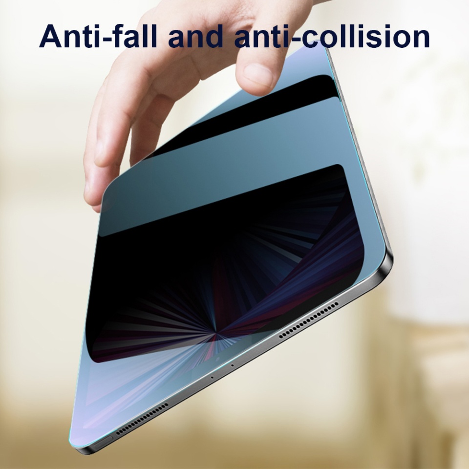 Folie sticla pentru iPad Pro 11 (2024), Claritate si Protectie Maxima, 0.33mm, Strat Oleofobic Anti-Amprenta, SKDR 3D Tab Glass - Privacy - 2 | YEO