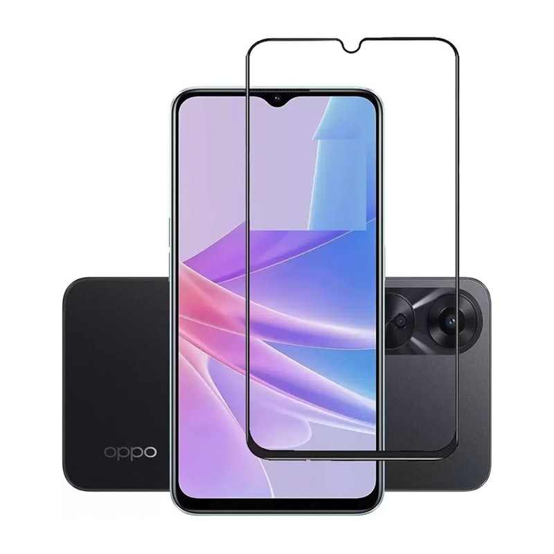 Folie sticla pentru Oppo A18 / A38, full glue, SKYDDAR 9H - Negru