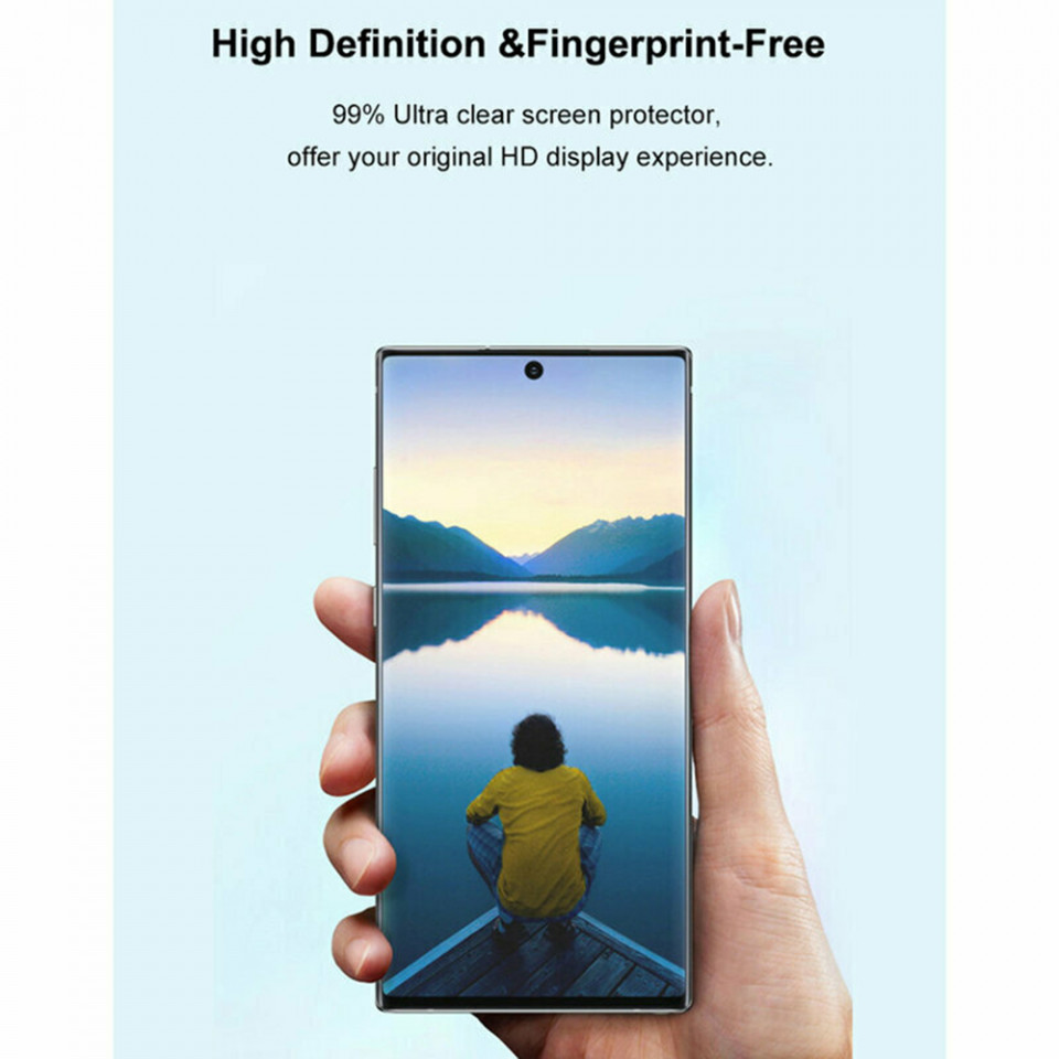 Folie sticla Samsung Galaxy S22 Plus / S23 Plus, 3D UV cu adeziv LITO - Privacy - 1 | YEO