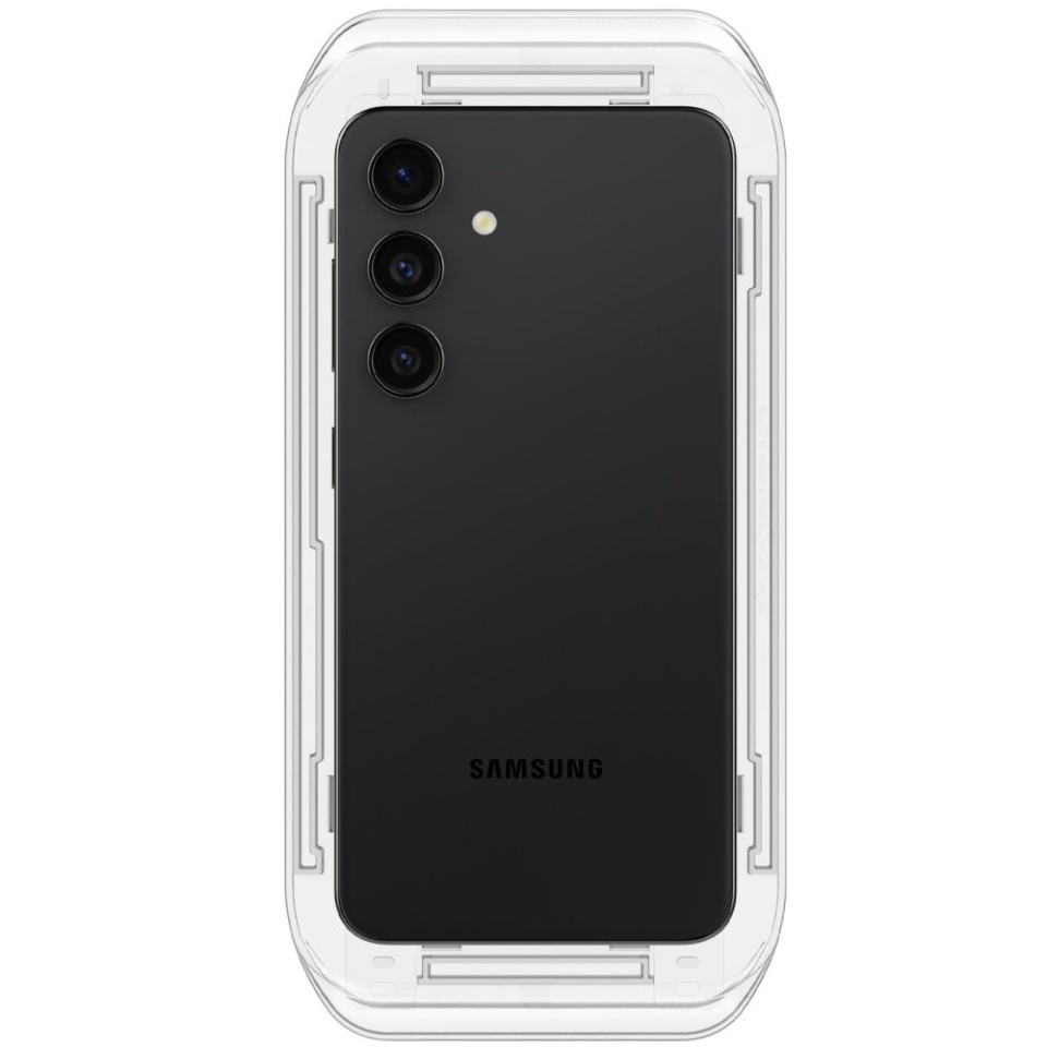 Folie sticla securizata Samsung Galaxy S24 Plus / Galaxy S25 Plus, Glas.tR EZ-FIT, Spigen, Negru - 3 | YEO
