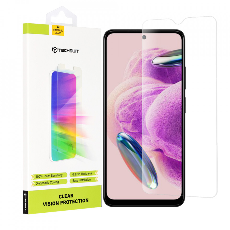 Folie Xiaomi Redmi Note 12s, Techsuit Clear Vision Glass - Transparent