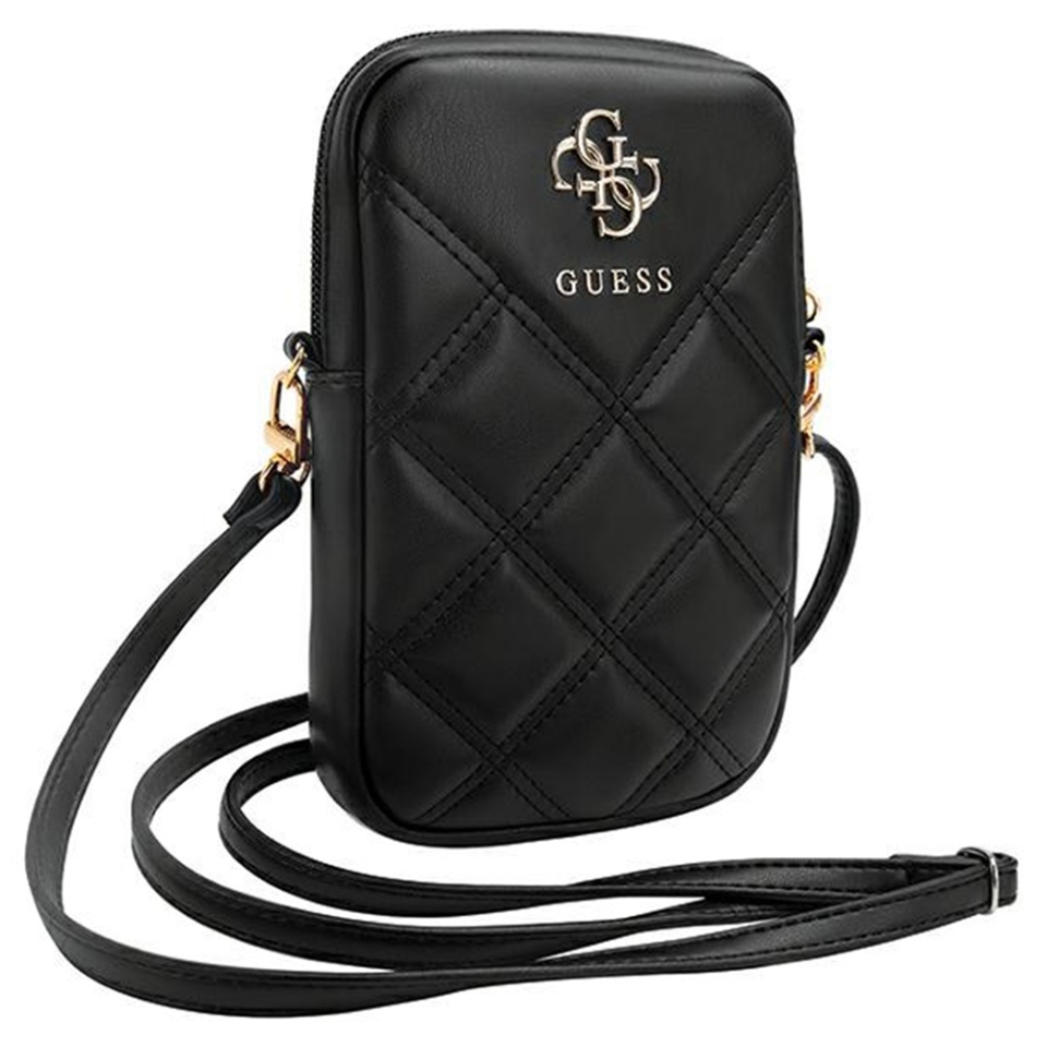 Geanta Guess, Piele Ecologica, Zip Quilted 4G, Negru - 2 | YEO