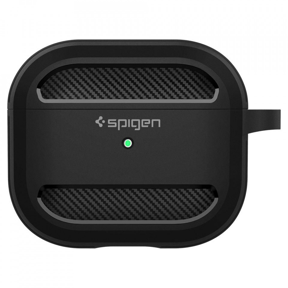 Husa Apple Airpods 3 (2021), Rugged Armor Spigen - Negru - 1 | YEO