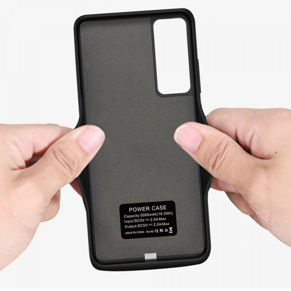 Husa cu Baterie Huawei P30 Pro, 5000mAh, Techsuit Battery Pro - Negru - 1 | YEO