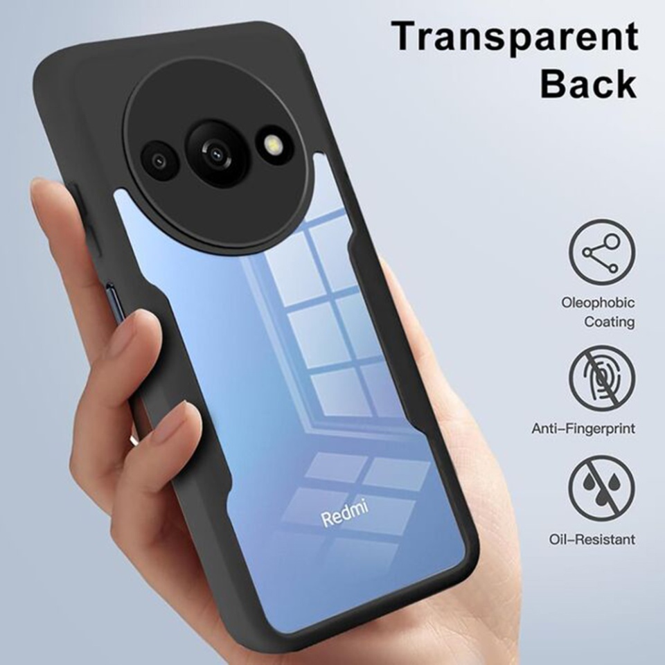 Husa + Folie pentru Xiaomi Redmi A3 / Redmi A3x, SKYDDAR INNOVATION, [Pachet 360°] ColorVerse, set cu sticker, Negru - 3 | YEO