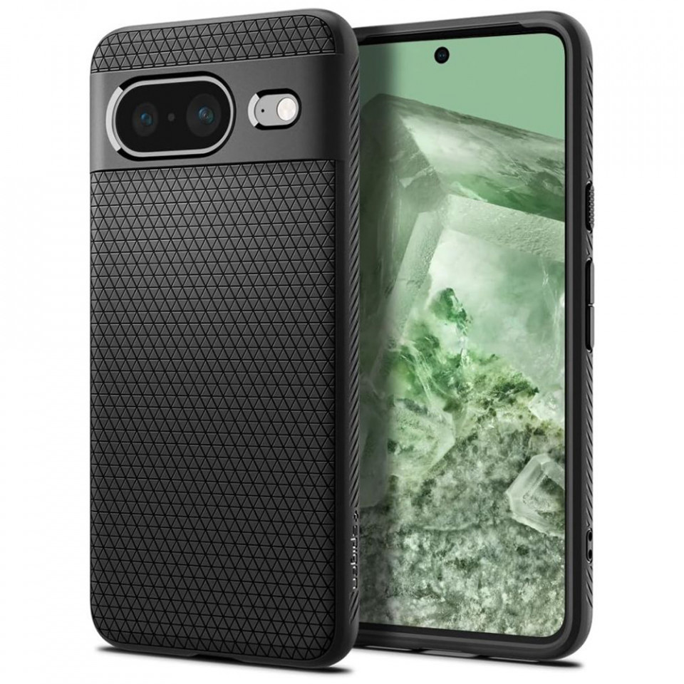 Husa Google Pixel 8 flexibila, Spigen Liquid Air - negru