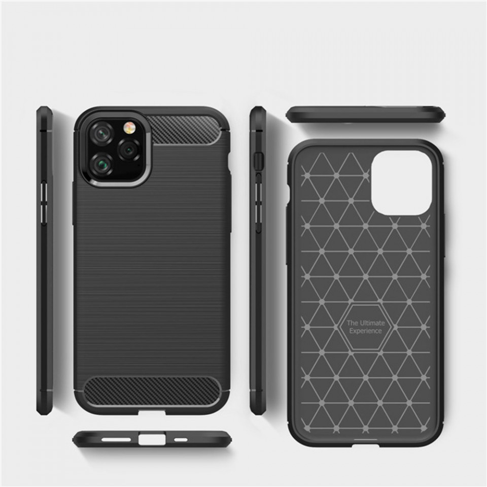 Husa iPhone 12 / 12 Pro, Carbon, Techsuit - Negru - 4 | YEO