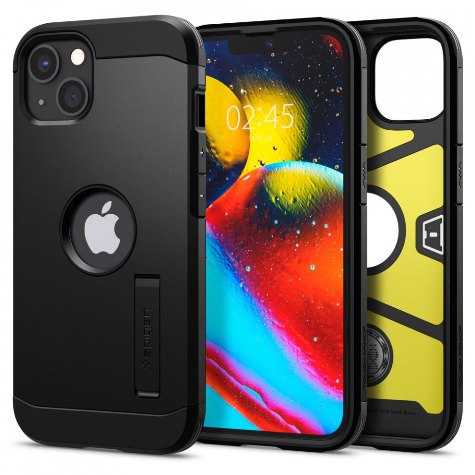 Husa iPhone 13, Tough Armor Spigen - Negru