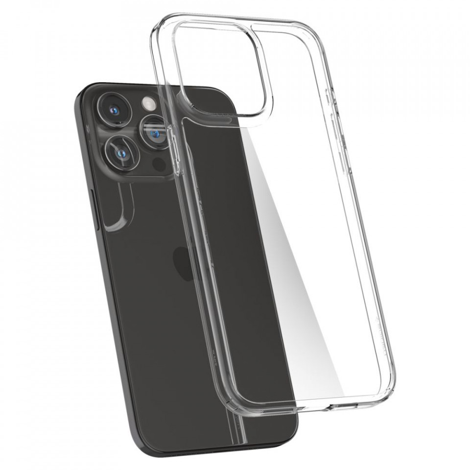 Husa iPhone 15 Pro, Spigen Air Skin Hybrid - Crystal Clear - 3 | YEO