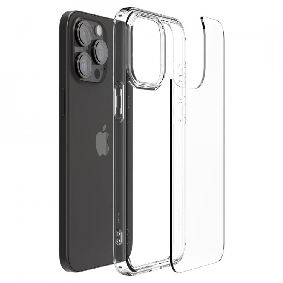 Husa iPhone 15 Pro, Spigen Ultra Hybrid - Clear - 3 | YEO