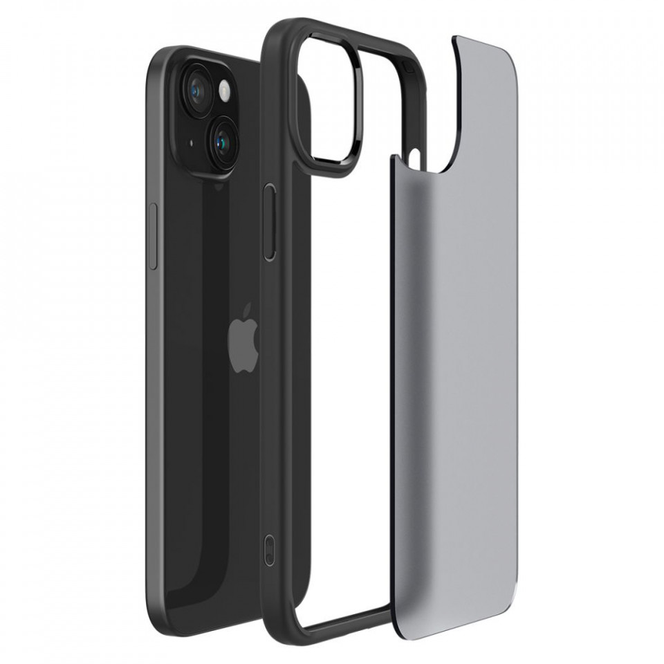 Husa iPhone 15, Spigen Ultra Hybrid - Frost Black - 3 | YEO