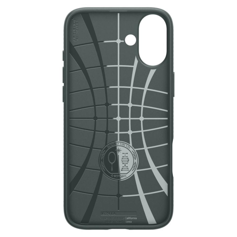 Husa iPhone 16 flexibila, Spigen Liquid Air - Verde - 1 | YEO