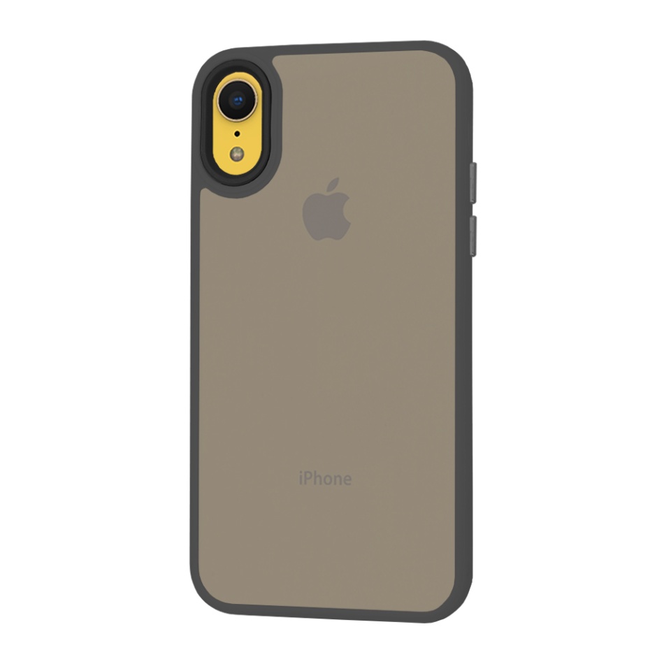 Husa iPhone XR Magsafe, ce absoarbe intens socurile, Skyddar Frosted - Negru - 1 | YEO