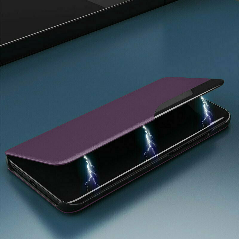 Husa iPhone XS Max tip carte, Techsuit eFold - Mov - 4 | YEO