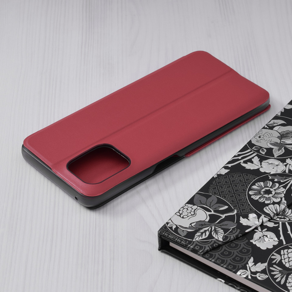 Husa OPPO Find X3 / X3 Pro tip carte, Techsuit eFold - Rosu - 1 | YEO