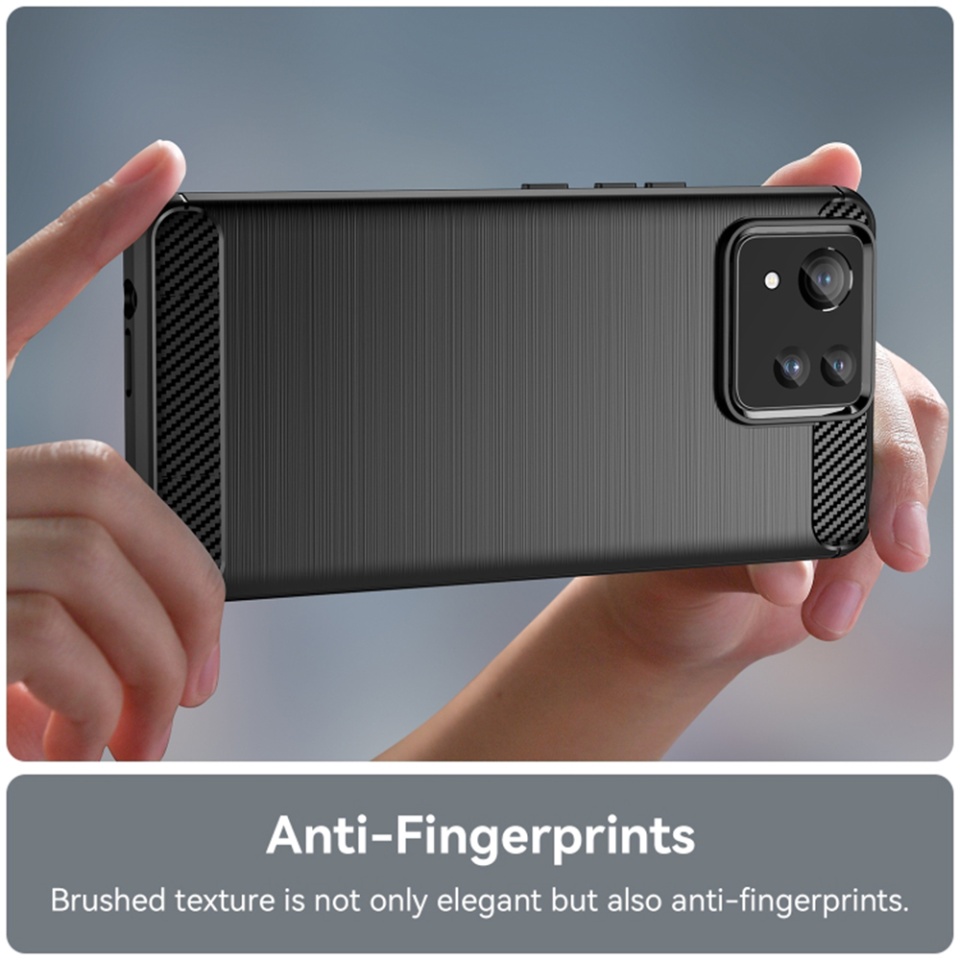 Husa pentru Asus Zenfone 11 Ultra din Silicon Premium, Slim, cu textura Fibra Carbon - Negru - 1 | YEO