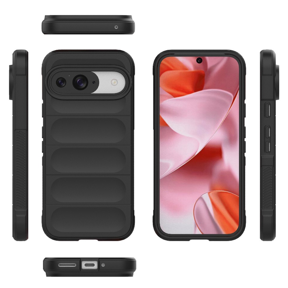 Husa pentru Google Pixel 9 / Pixel 9 Pro, SKYDDAR INNOVATION, Magic Shield, din Silicon Mat, set cu sticker, Mov - 1 | YEO