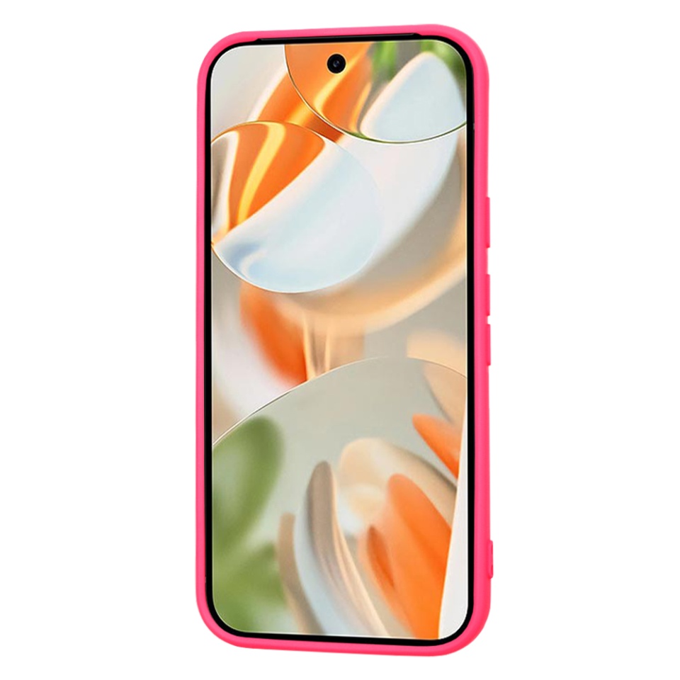 Husa pentru Google Pixel 9 Pro din Silicon Catifelat, Protectie Premium, Skyddar SoftElegance - Fucsia - 1 | YEO