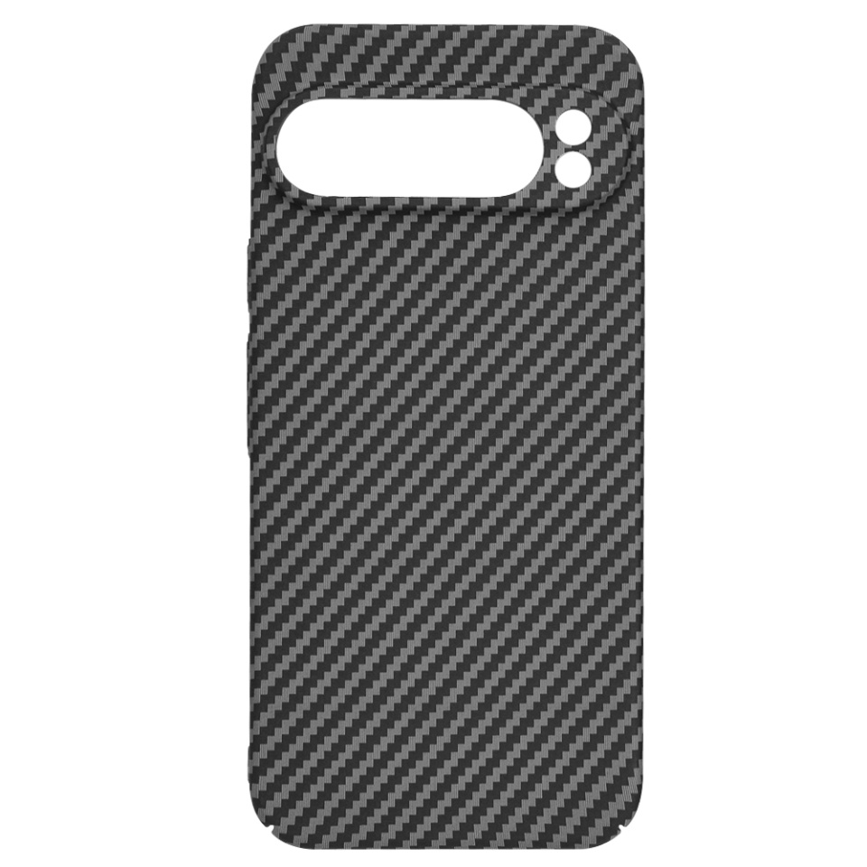 Husa pentru Google Pixel 9 Pro XL, Finisaj Premium cu Textura de Carbon, Design Elegant, SKDR CarbonFlex - Negru - 1 | YEO