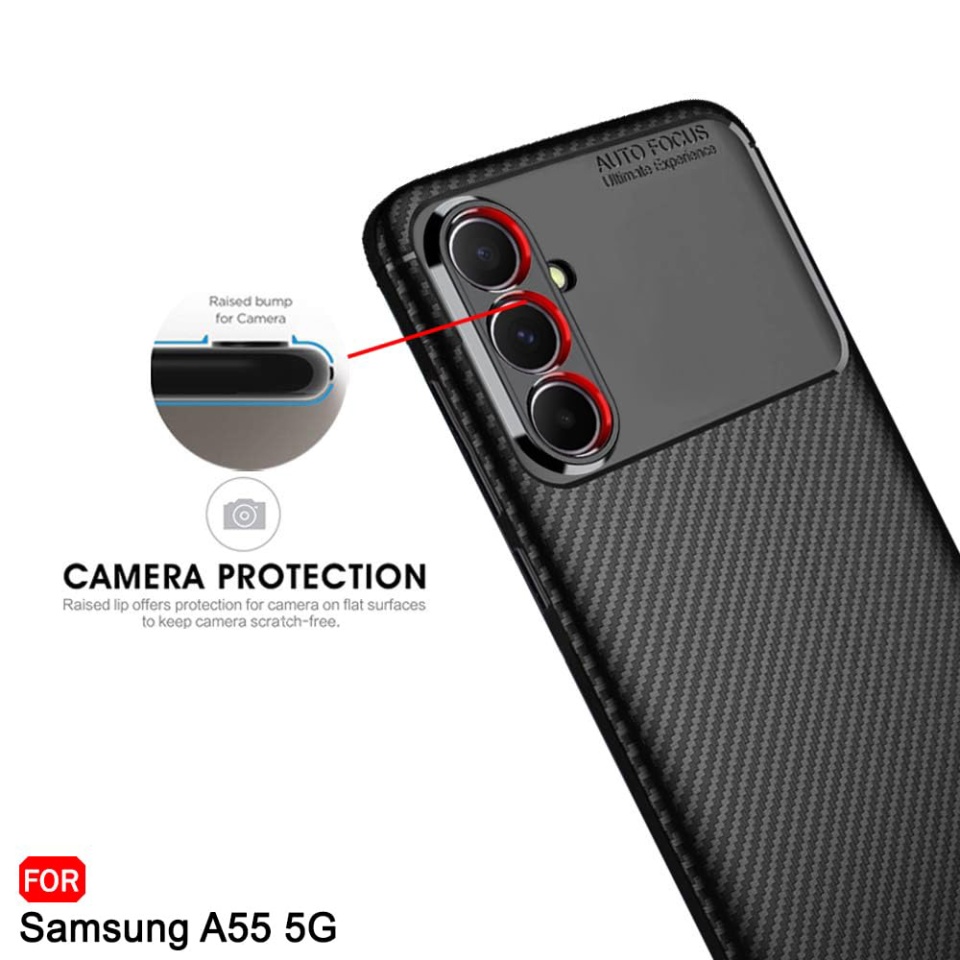 Husa pentru Google Pixel 9 Pro XL, SKYDDAR INNOVATION, CarbonFiber, Antisoc, Negru, set cu sticker - 2 | YEO
