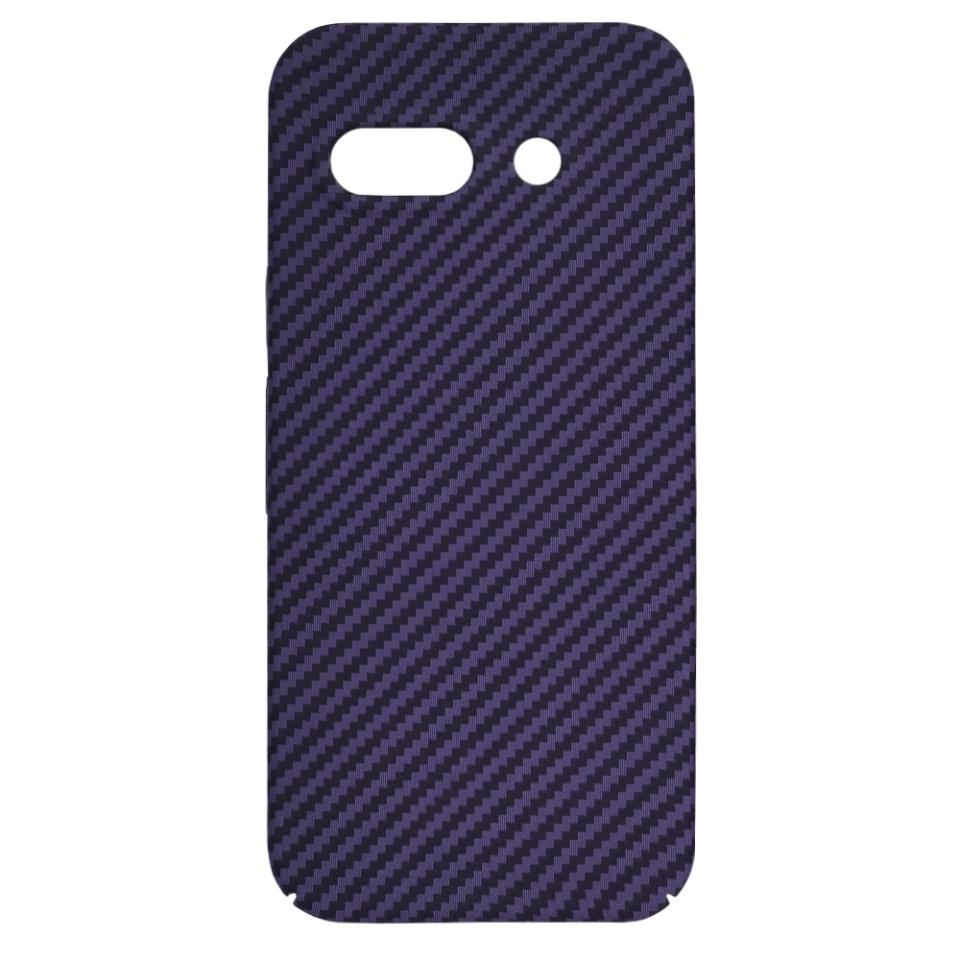 Husa pentru Google Pixel 9a, SKYDDAR INNOVATION, textura carbon, Carbonite FiberShell, set cu sticker, Mov, - 3 | YEO