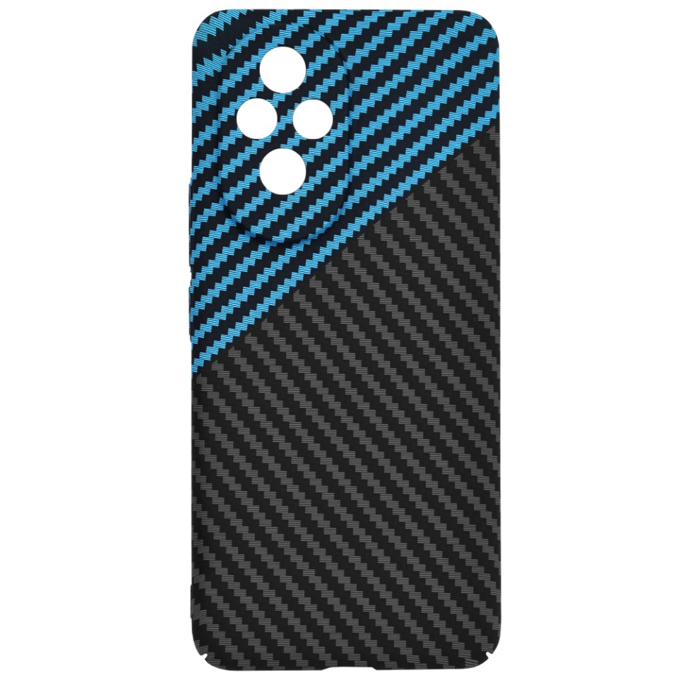 Husa pentru Honor 200, Finisaj Premium cu Textura de Carbon, Design Elegant, SKDR CarbonFlex - Bleu - 3 | YEO