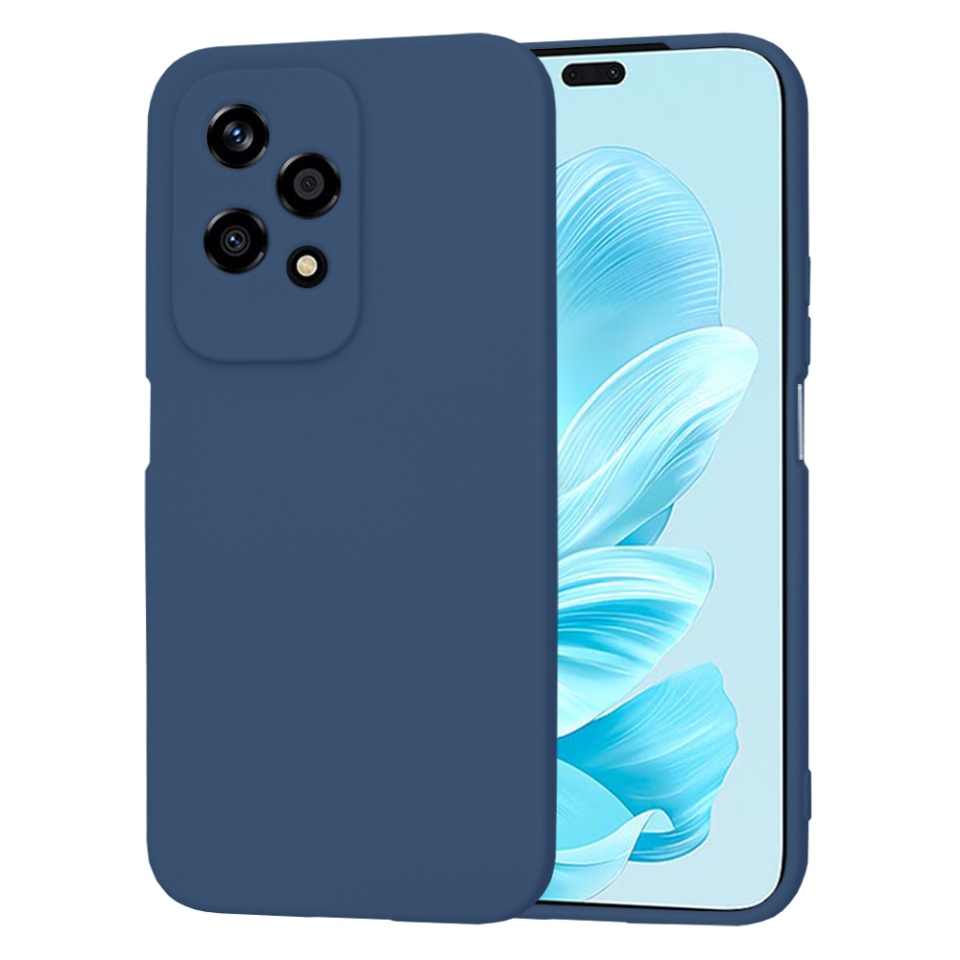 Husa pentru Honor 200 Lite din Silicon Catifelat, Protectie Premium, Skyddar SoftElegance - Bleumarin