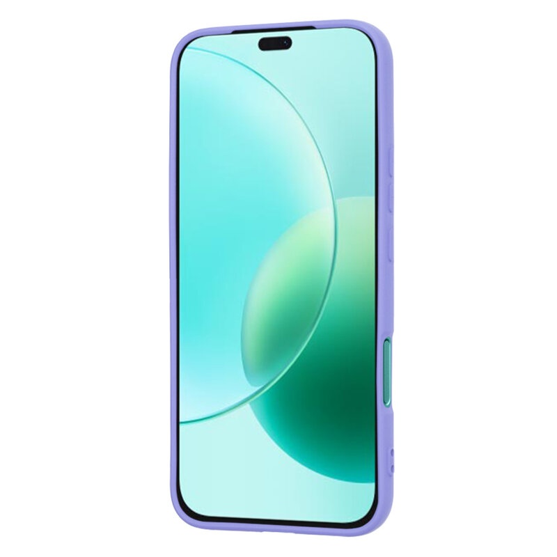 Husa pentru Honor 400 Lite, SKYDDAR INNOVATION, din Silicon Catifelat, SoftElegance , Violet, set cu sticker - 1 | YEO