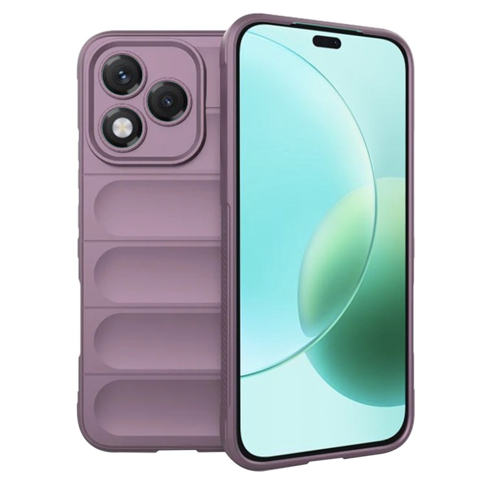 Husa pentru Honor 400 Lite, SKYDDAR INNOVATION, Magic Shield, din Silicon Mat, set cu sticker, Mov