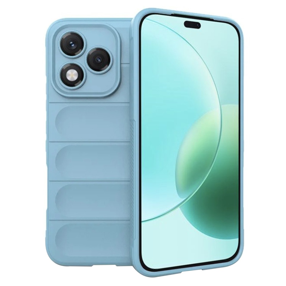 Husa pentru Honor 400 Lite, SKYDDAR INNOVATION, Magic Shield, din Silicon Mat, set cu sticker, Bleu