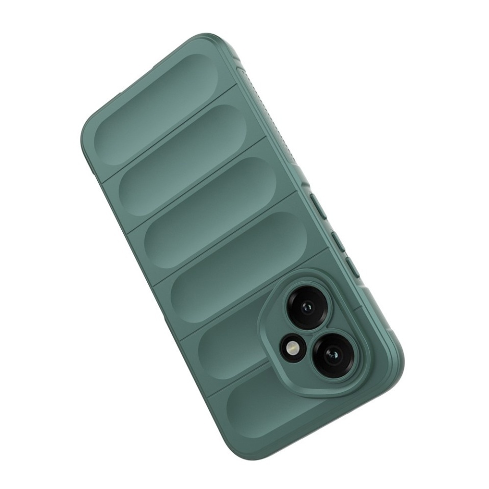Husa pentru Honor 400, SKYDDAR INNOVATION, Magic Shield, din Silicon Mat, set cu sticker, Verde - 3 | YEO
