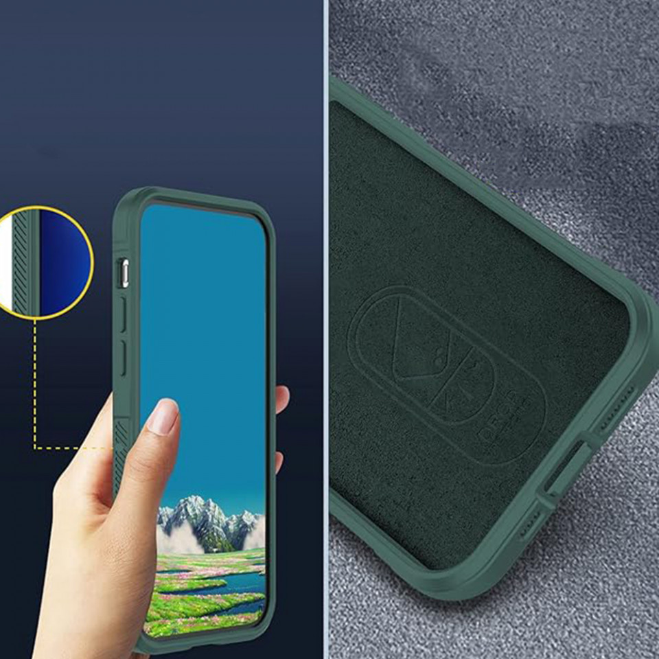 Husa pentru Honor 90 eleganta, din silicon mat, SKDR Vogue - Negru - 3 | YEO