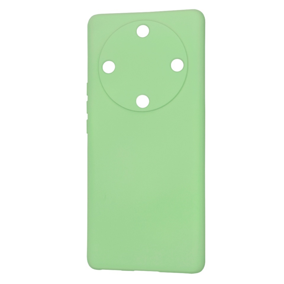 Husa pentru Honor Magic5 Lite, SKYDDAR INNOVATION, din Silicon Catifelat, SoftElegance, set cu sticker, Verde deschis - 3 | YEO