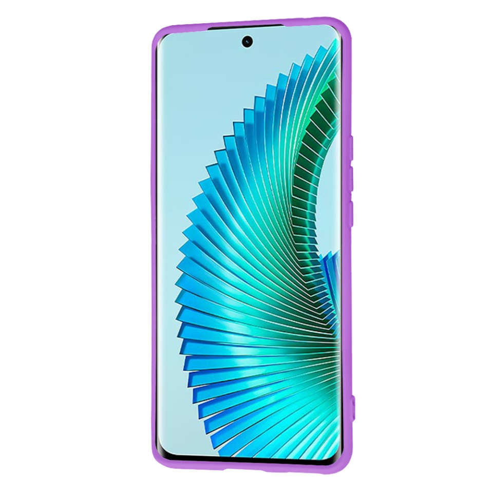 Husa pentru Honor Magic6 Lite din Silicon Catifelat, Protectie Premium, Skyddar SoftElegance - Mov - 1 | YEO
