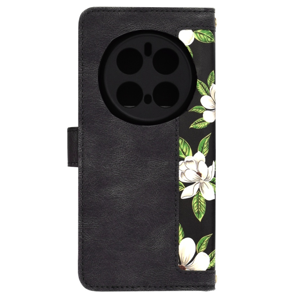 Husa pentru Honor Magic7 Pro, SKYDDAR INNOVATION, Flipcraft din Piele Ecologică, Stand Integrat, Buzunare pentru Carduri, set cu sticker, Negru - 3 | YEO