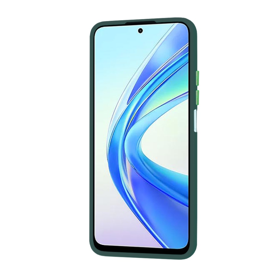 Husa pentru Honor X7b / 90 Smart / X7b 5G, ce Absoarbe Cele mai Aspre Socuri, Skyddar Frosted - Verde inchis - 1 | YEO