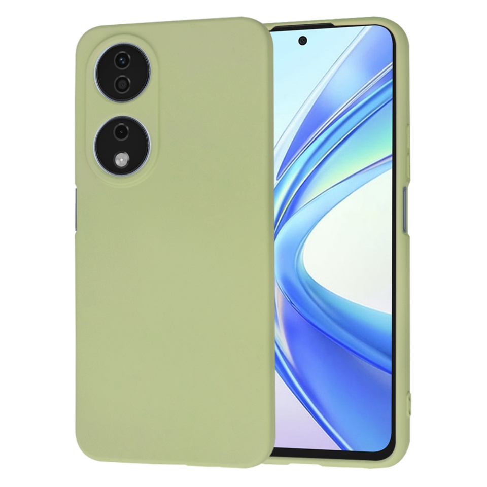 Husa pentru Honor X7b / 90 Smart / X7b 5G din Silicon Catifelat, Protectie Premium, Skyddar SoftElegance - Verde