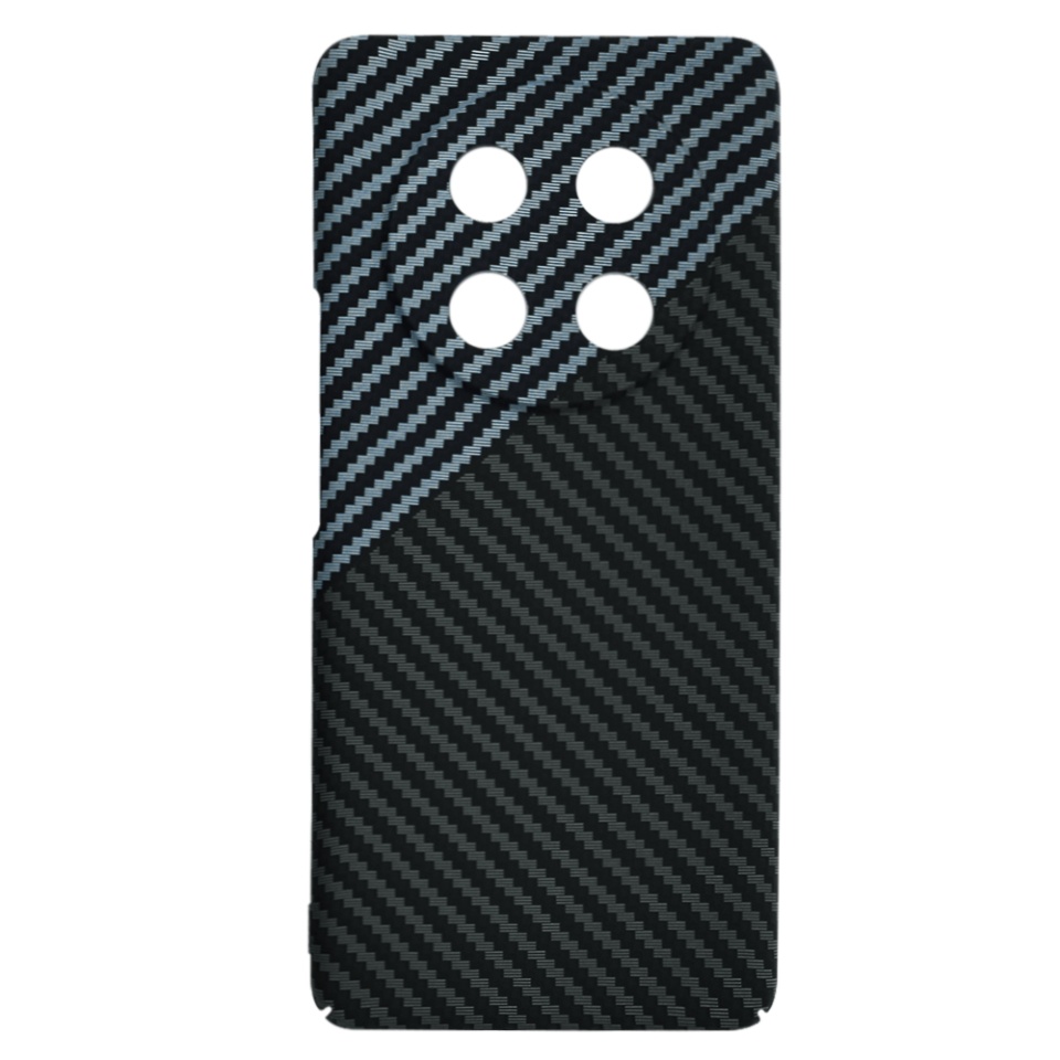 Husa pentru Honor X9c / Magic7 Lite, SKYDDAR INNOVATION, textura carbon, Carbonite FiberShell, Gri, set cu sticker - 3 | YEO