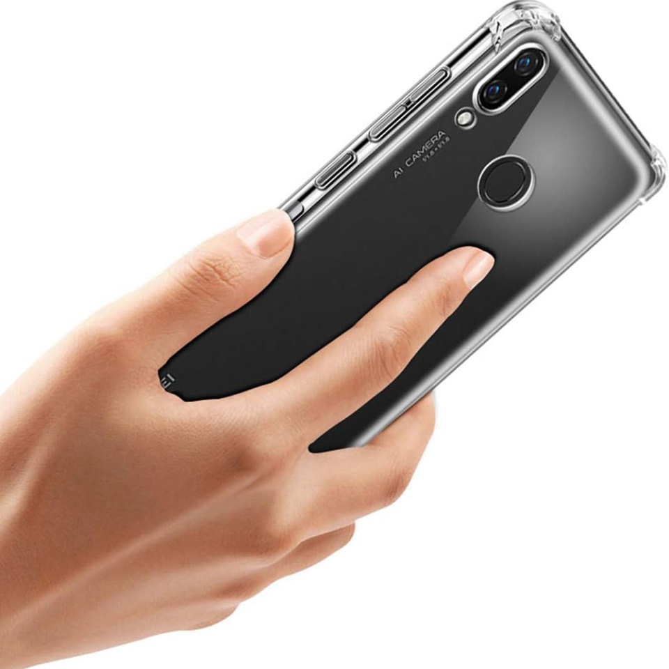 Husa pentru Huawei Mate 20 Pro , SKYDDAR INNOVATION, Shockproof Clear din Silicon Slim, Transparenta, set cu sticker - 2 | YEO