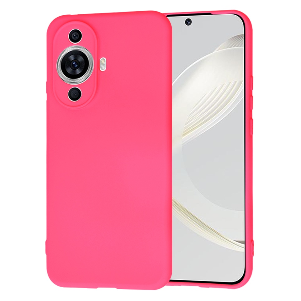 Husa pentru Huawei nova 11 / nova 12s din Silicon Catifelat, Protectie Premium, Skyddar SoftElegance - Fucsia