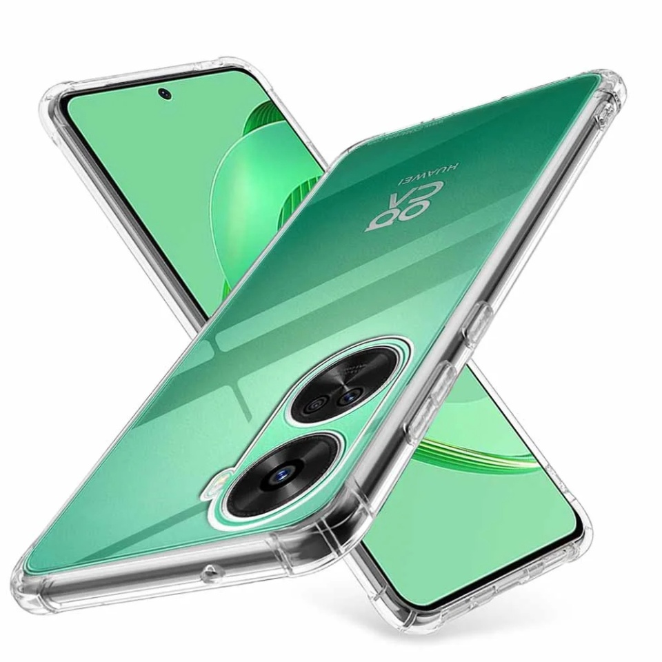 Husa pentru Huawei nova 11 SE / nova 12 SE , SKYDDAR INNOVATION, Shockproof Clear din Silicon Slim, Transparenta, set cu sticker
