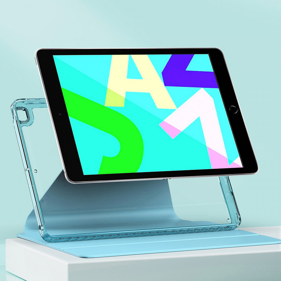 Husa pentru iPad 10.2 (2019/2020/2021) eleganta, SKYDDAR Crystal Edge 360° - Negru - 1 | YEO