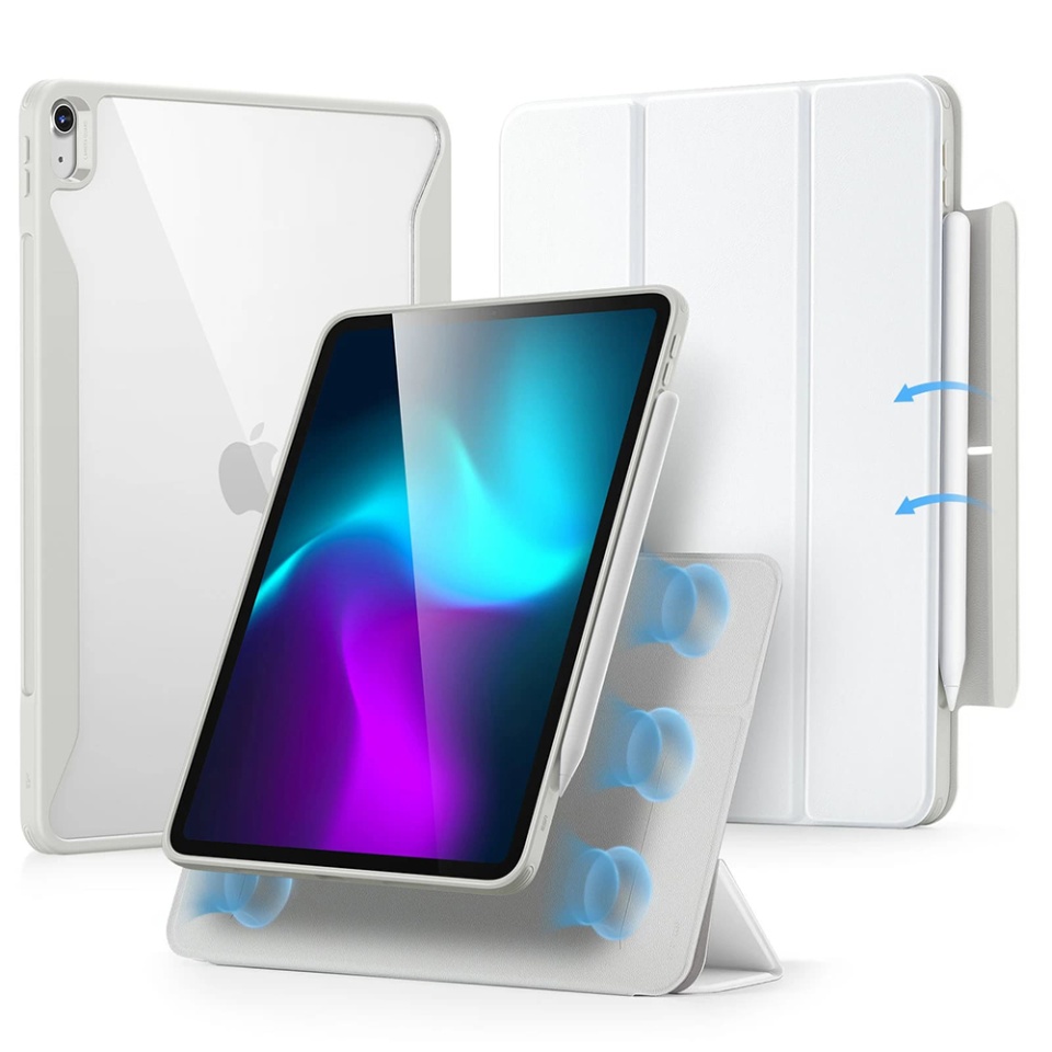 Husa pentru iPad Air 13 (2024) / Air 13 (2025), tip Carte, Rebound Hybrid ESR - Alb