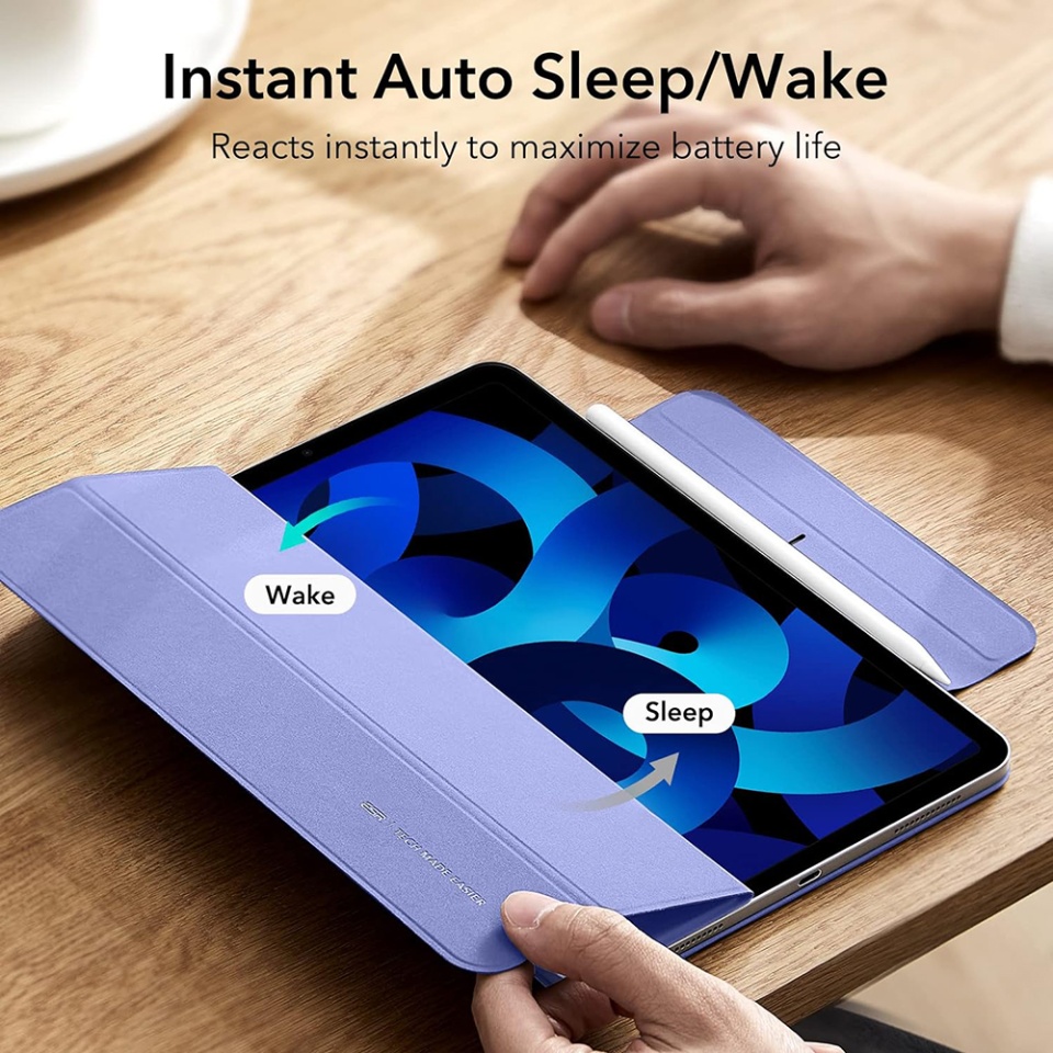 Husa pentru iPad Pro 11 2018 / Air 4 / 5 / 11 (2020/2022/2024), tip Carte, Rebound Magnetic ESR - Mov - 5