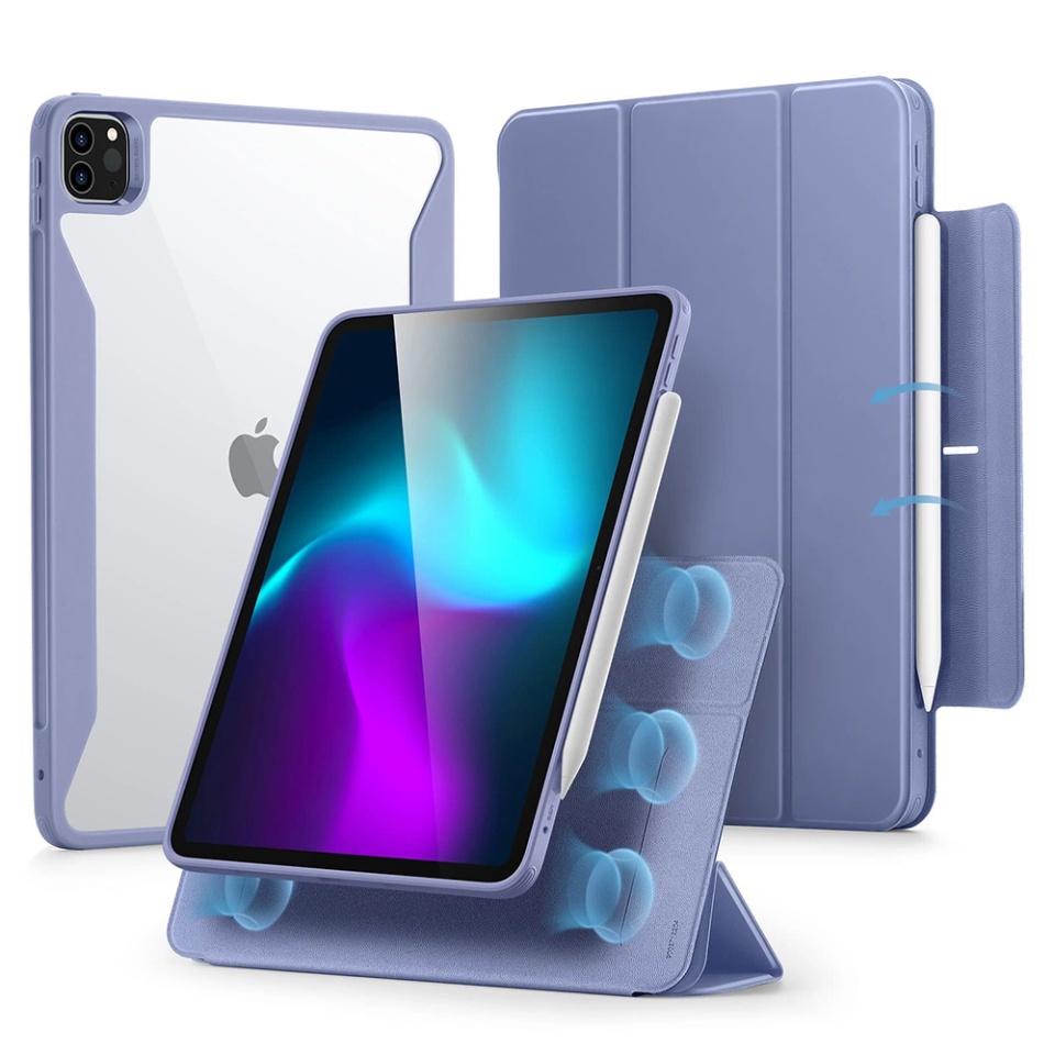 Husa pentru iPad Pro 11 (2024), tip Carte, Rebound Hybrid ESR - Violet