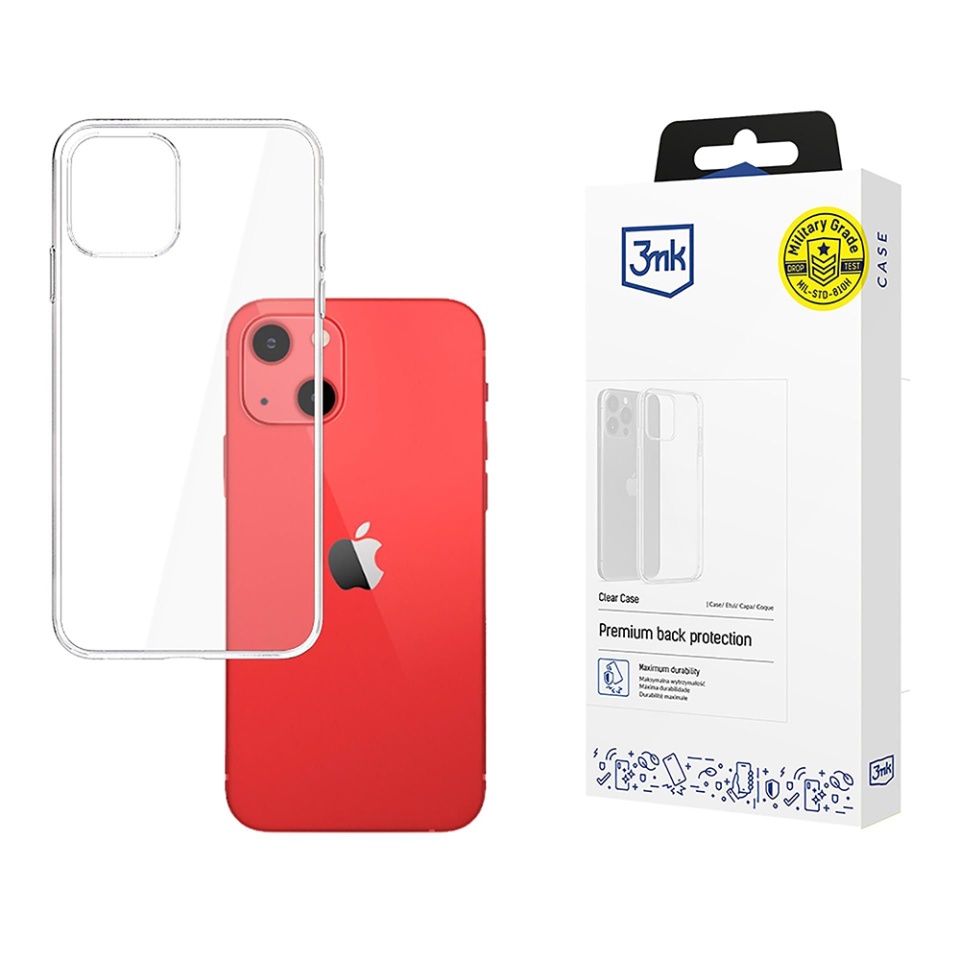 Husa pentru iPhone 13, din silicon, 3mk Clear Case, Transparent