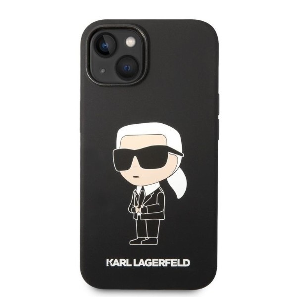 Husa pentru iPhone 14 Plus, Silicone, Karl Lagerfeld, Negru - 2 | YEO