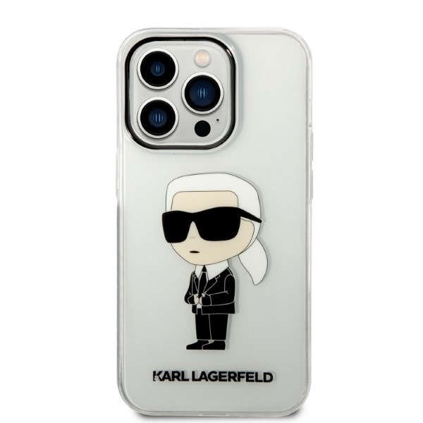 Husa pentru iPhone 14 Pro, Hardcase Transparent, Karl Lagerfeld, Transparenta - 3 | YEO