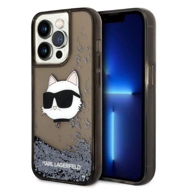 Husa pentru iPhone 14 Pro Max, Hardcase Glitter, Karl Lagerfeld, Negru