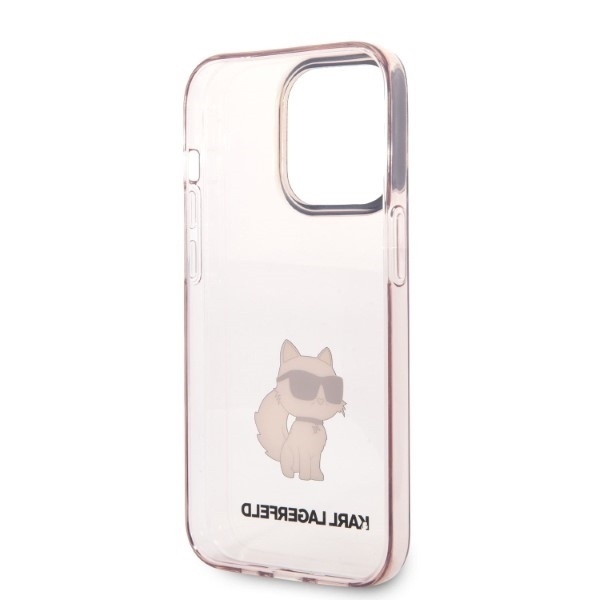Husa pentru iPhone 14 Pro Max Hardcase, Karl Lagerfeld - Roz - 3 | YEO